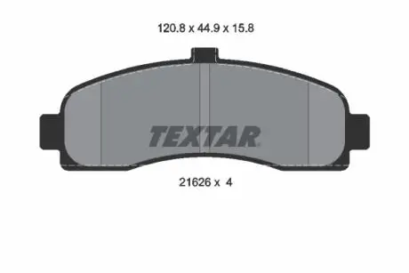 Тормозные колодки, дисковый тормоз.) TEXTAR 2162601