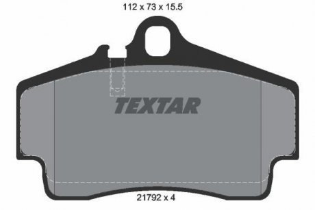 Тормозные колодки, дисковый тормоз.) TEXTAR 2179203 (фото 1)