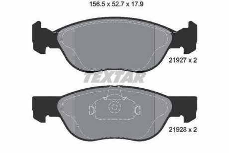 Тормозные колодки, дисковый тормоз.) TEXTAR 2192703