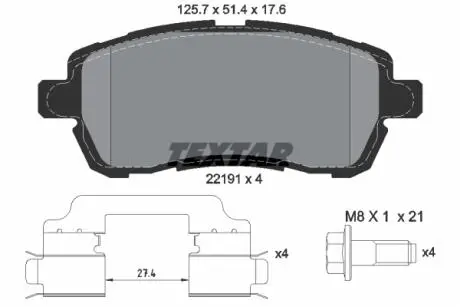 Автозапчасть TEXTAR 2219103