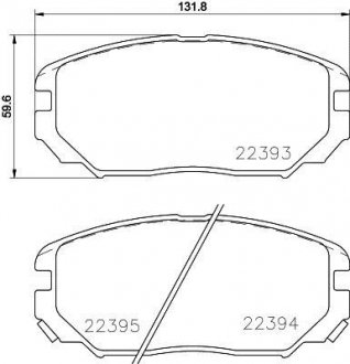 Тормозные колодки.) TEXTAR 2239301 (фото 1)