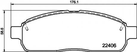 Тормозные колодки (передние) Ford F-150/Lincoln Mark LT 05- TEXTAR 2240601