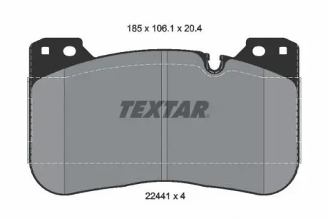 Тормозные колодки (передние) BMW 5 (G30/F90)/X5 (G05/F95)/3 (G20/G80) 17- (Brembo) Q+ TEXTAR 2244101