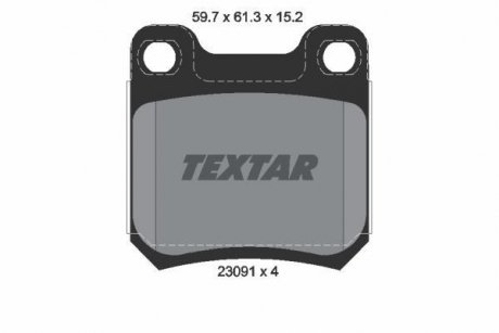 Тормозные колодки, дисковый тормоз.) TEXTAR 2309102