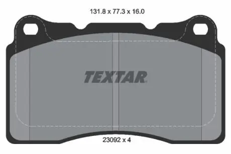 Тормозные колодки, дисковый тормоз.) TEXTAR 2309203