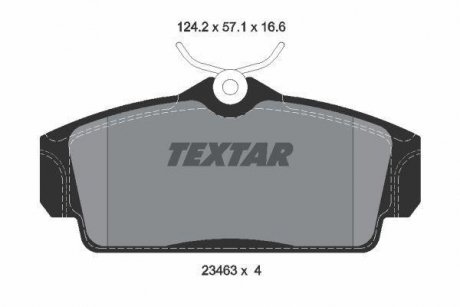 Тормозные колодки, дисковый тормоз.) TEXTAR 2346302 (фото 1)
