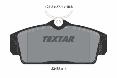 Тормозные колодки, дисковый тормоз.) TEXTAR 2346302