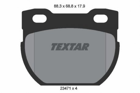 Тормозные колодки, дисковый тормоз.) TEXTAR 2347103