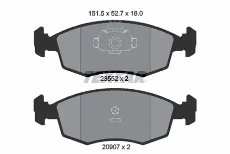 Тормозные колодки, дисковый тормоз.) TEXTAR 2355202