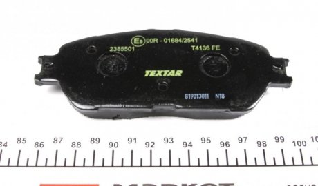 Тормозные колодки (передние) Toyota Camry/Lexus ES 01-08 (Akebono) TEXTAR 2385501 (фото 1)