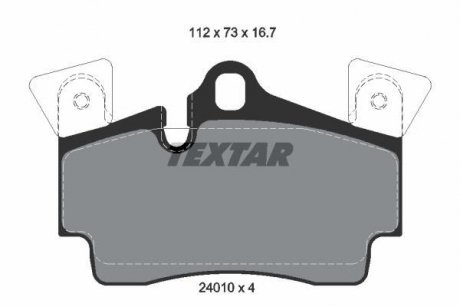 Тормозные колодки, дисковый тормоз.) TEXTAR 2401001