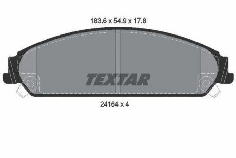 Тормозные колодки, дисковый тормоз.) TEXTAR 2416401 (фото 1)