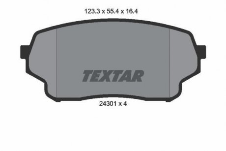 Тормозные колодки дисковые TEXTAR 2430101