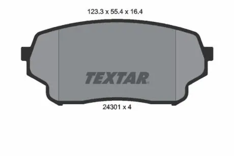 Тормозные колодки дисковые TEXTAR 2430101