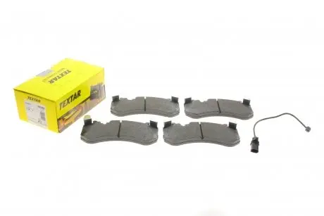 Колодки тормозные (передние) Audi A6 4.0/5.0 08-18/A7 4.0 13-18 (Brembo) (с датчиком) TEXTAR 2445501