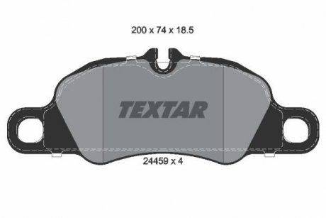 Тормозные колодки, дисковый тормоз.) TEXTAR 2445901