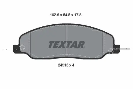 Тормозные колодки, дисковый тормоз.) TEXTAR 2451301