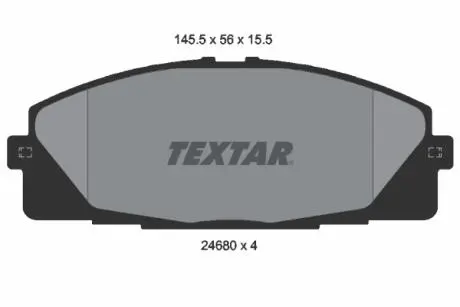Тормозные колодки, дисковый тормоз.) TEXTAR 2468001