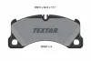 Комплект гальмівних колодок передн, PORSCHE CAYENNE, MACAN, PANAMERA, PANAMERA SPORT TURISMO 2.0-4.8 05.02- TEXTAR 2500703 (фото 1)