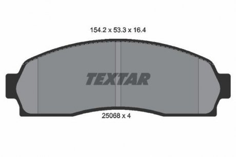 Тормозные колодки, дисковый тормоз.) TEXTAR 2506801