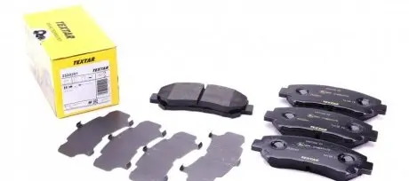 Тормозные колодки (передние) Nissan Qashqai/X-Trail 07- (Akebono) (141.9x58.6x16.8) TEXTAR 2520201