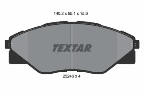 Автозапчасть TEXTAR 2524601