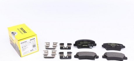 Тормозные колодки (задние) Kia Ceed II/Rio III/Hyundai Accent/i20/i30/i40 10- (Akebono) Q+ TEXTAR 2533701 (фото 1)