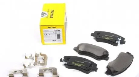 Тормозные колодки (передние) Hyundai Accent IV/Kia Rio 10- (Mando) Q+ TEXTAR 2534801