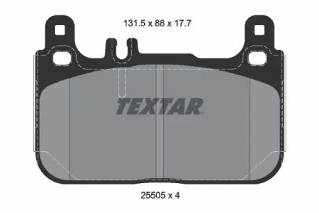 Тормозные колодки.) TEXTAR 2550501