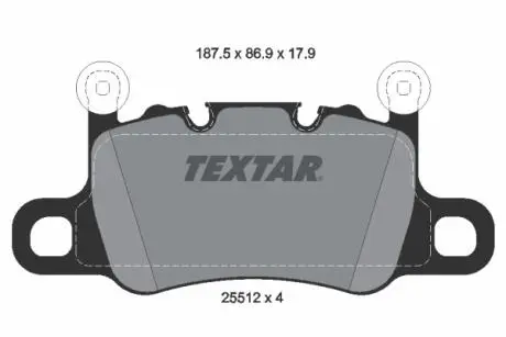 Автозапчасть TEXTAR 2551205