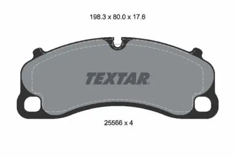 Гальмівні колодки, дискові TEXTAR 2556601