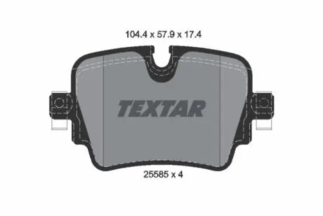 Тормозные колодки.) TEXTAR 2558501