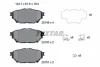 Комплект гальмівних колодок задн/передн (з комплектуючими), FUSO (MITSUBISHI) CANTER VII (FB7_, FE7_, FB8_, FE8_), CANTER VIII (FEA_, FEB_, FEC_, FGB_) MITSUBISHI CANTER (FE5 12.0D-4.9D 10.95- TEXTAR 2574901 (фото 1)