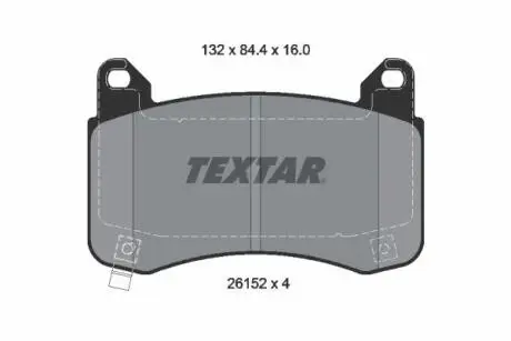 Тормозные колодки (передние) Tesla Model 3 18- (Brembo) Q+ TEXTAR 2615201