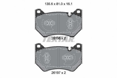 Тормозные колодки (передние) Audi Q5 19- (Brembo) TEXTAR 2619601