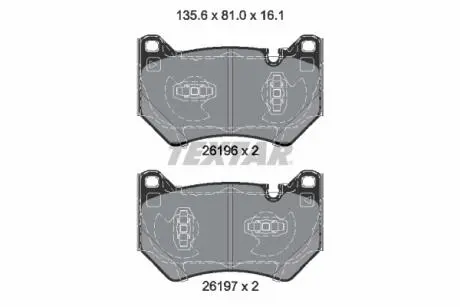 Тормозные колодки (передние) Audi Q5 19- (Brembo) TEXTAR 2619601