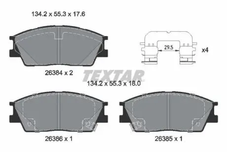 Автозапчасть TEXTAR 2638401