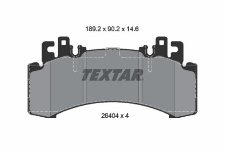 Гальмівні колодки MERCEDES EQE/EQS "F "22>> TEXTAR 2640401 (фото 1)