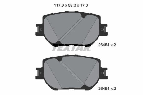 Гальмівні колодки LEXUS IS \'\'F \'\'13>> TEXTAR 2645401