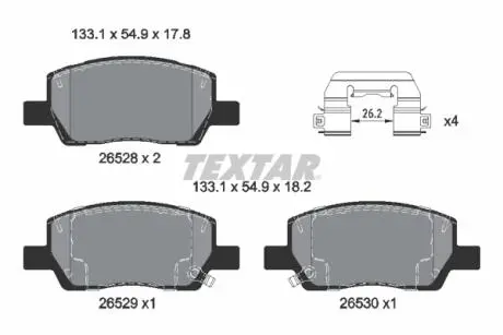 Автозапчасть TEXTAR 2652801