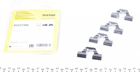 Планка суппорта (переднього/заднього) притискна (к-кт) Peugeot Partner 1.4-2.0HDi 00- (TRW/Lucas) TEXTAR 82037300