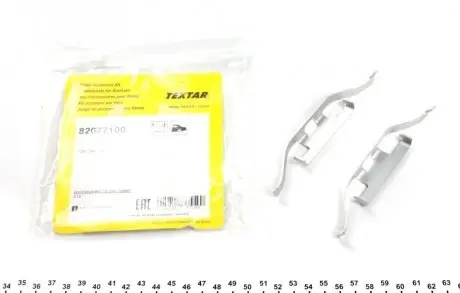 Планка суппорта (заднего) прижимная (к-кт) VW T5/Touareg 03- (Teves) TEXTAR 82077100