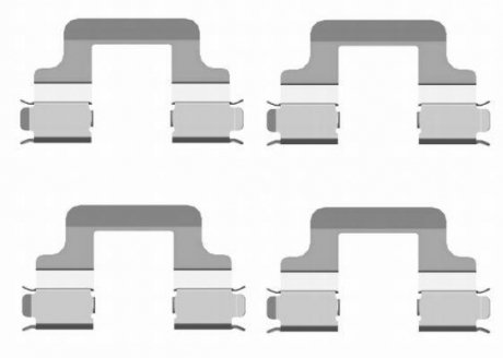 Тормозные колодки (монтажный набор) TEXTAR 82502000 (фото 1)