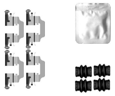 Планка суппорта (заднего) прижимная (к-кт) Renault Megane III/IV/Scenic III 08- (Trw) TEXTAR 82560300 (фото 1)