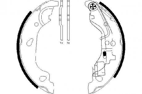 Гальмівні колодки (набір) TEXTAR 91054400