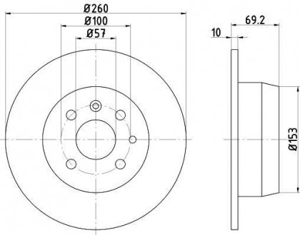 Тормозной диск TEXTAR 92057000 (фото 1)