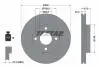 A_Диск гальмівний FORD Mondeo &quot;F D=260mm &quot;93-&quot;02 TEXTAR 92063503 (фото 1)