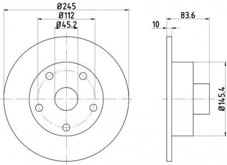 Тормозной диск TEXTAR 92072103