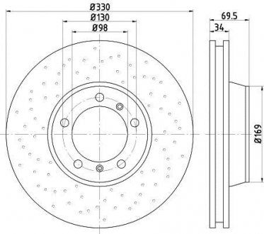 Тормозной диск TEXTAR 92149905 (фото 1)