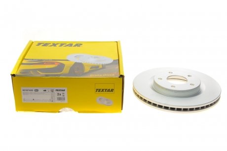Диск тормозной (передний) Nissan X-Trail 2.0/2.5dCi 07-/Juke 1.6 10- (296x26) PRO+ TEXTAR 92167405 (фото 1)